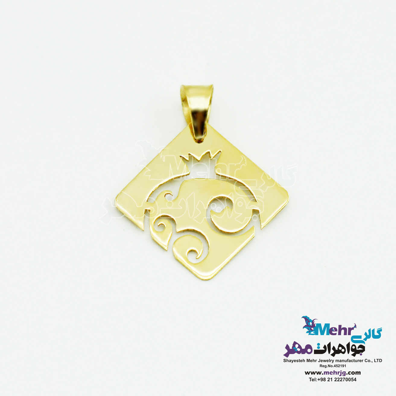 آویز طلا - طرح انار