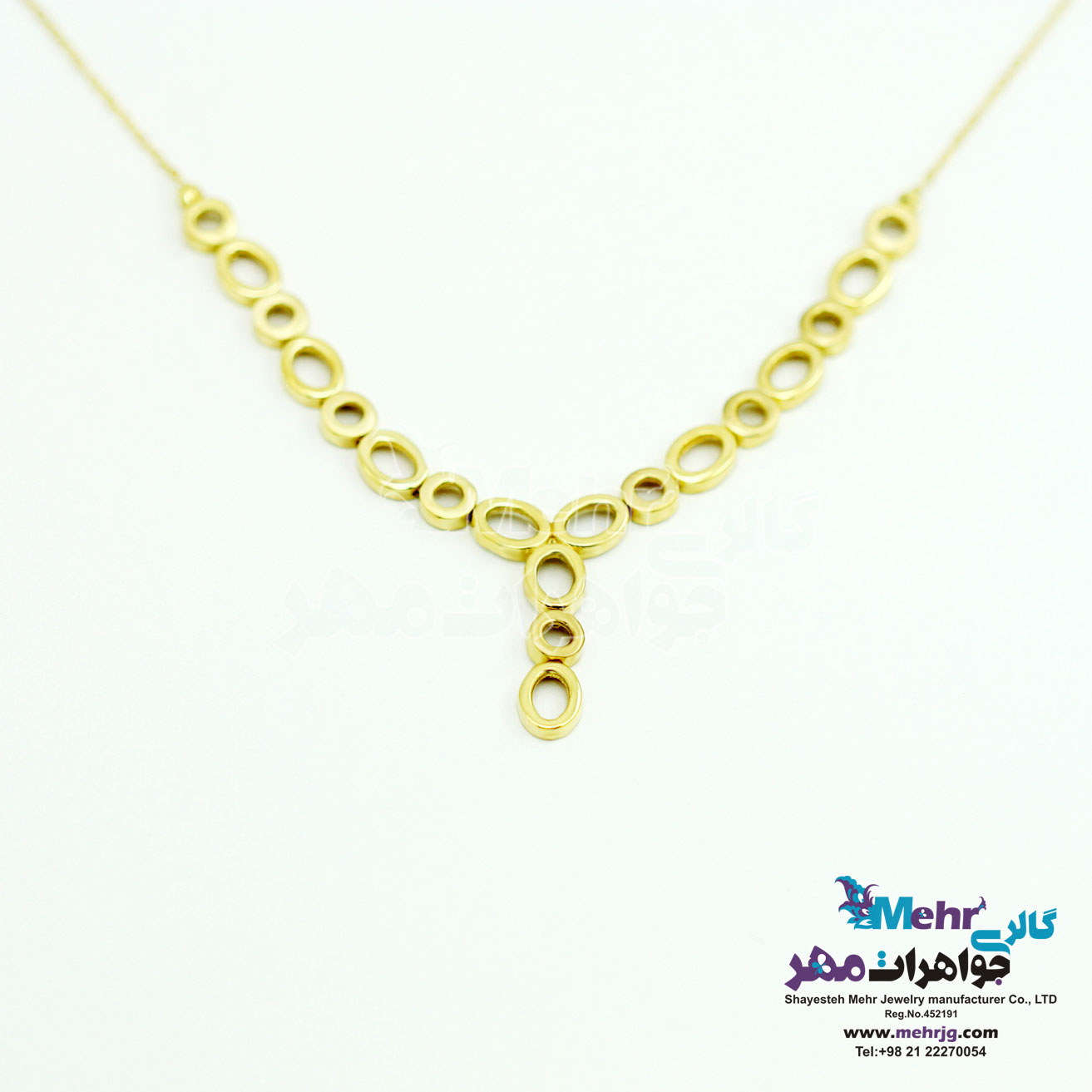 گردنبند طلا - طرح هندسی