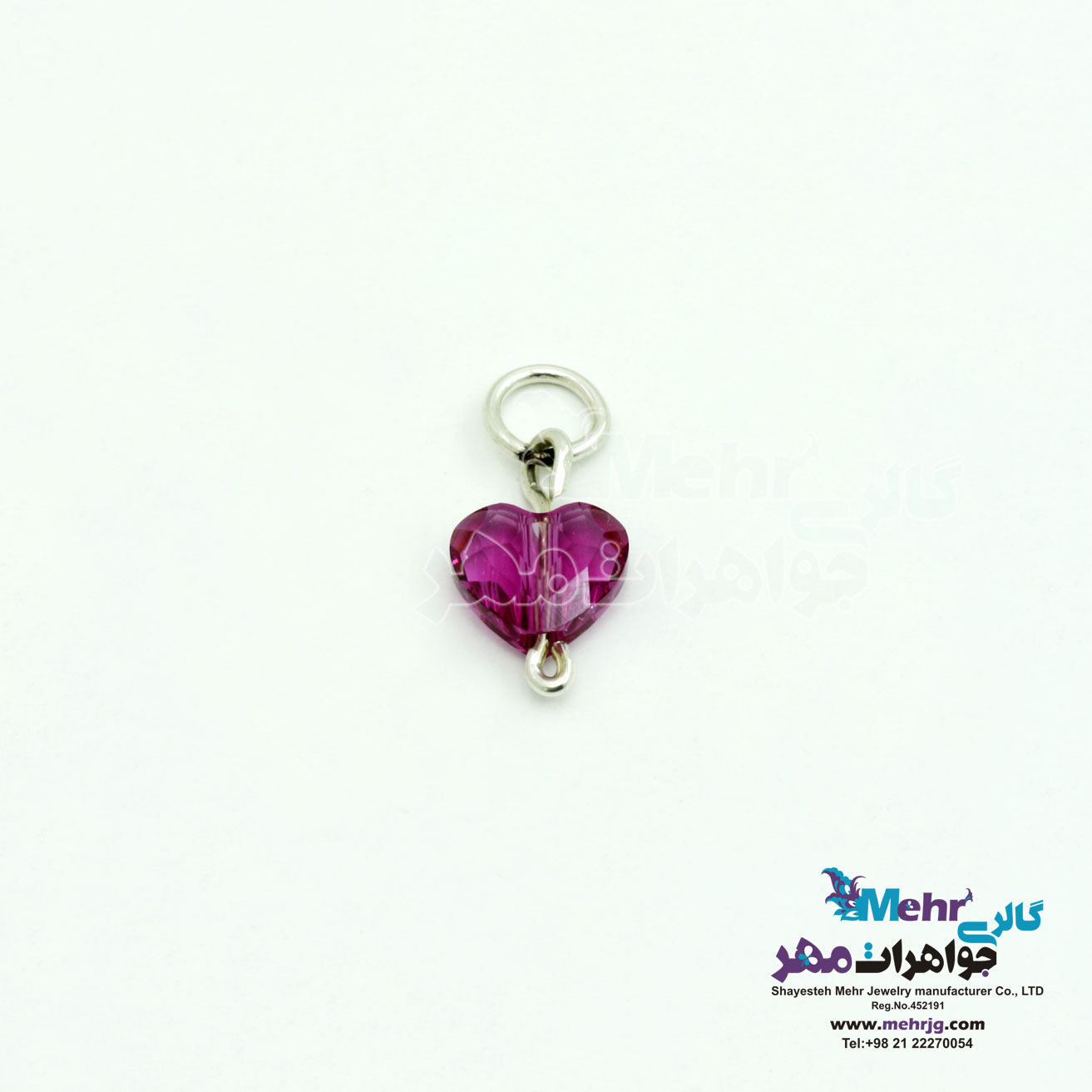 آویز طلا - سنگ سواروسکی قلب