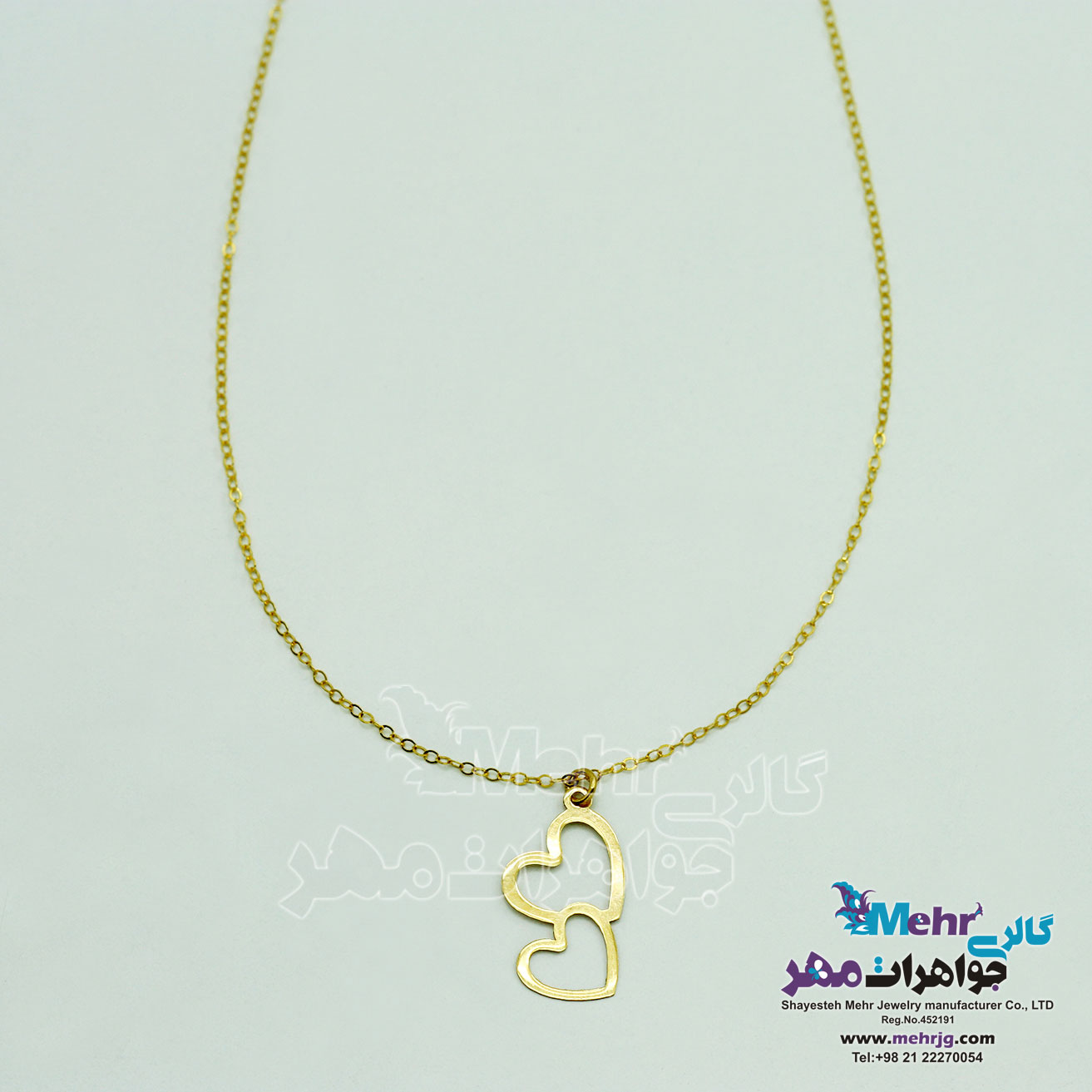 گردنبند طلا - طرح قلب