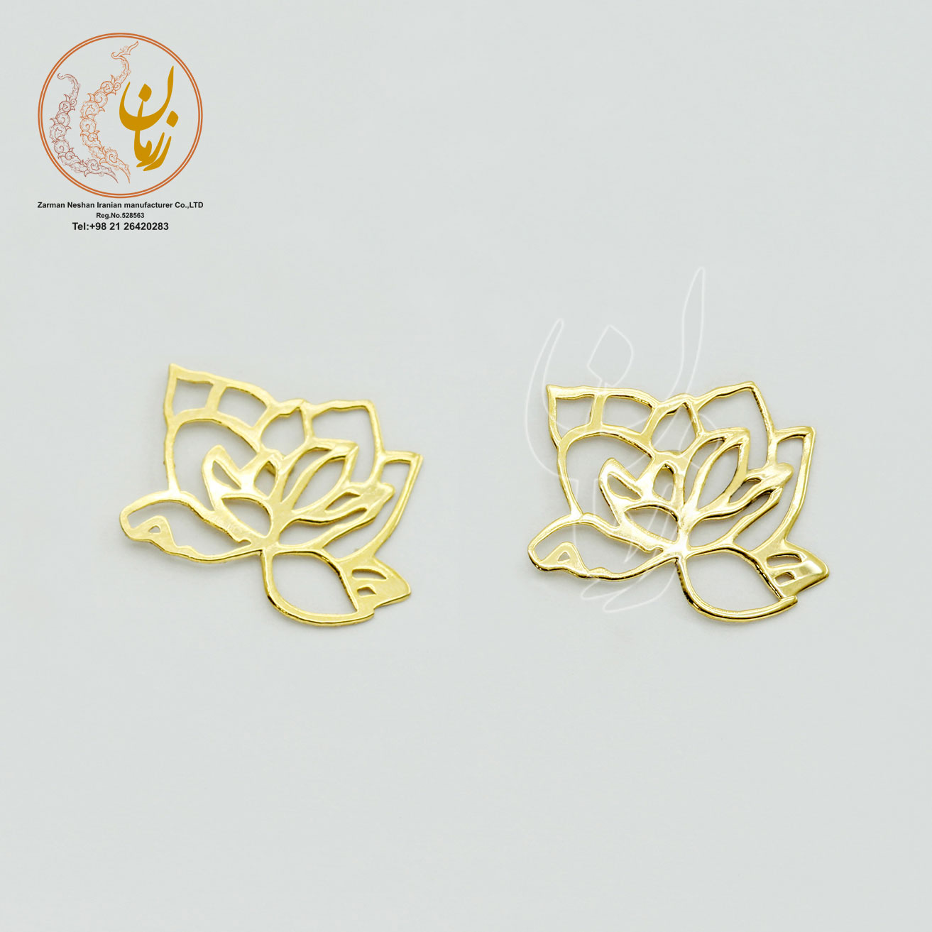 گوشواره طلا - طرح گل