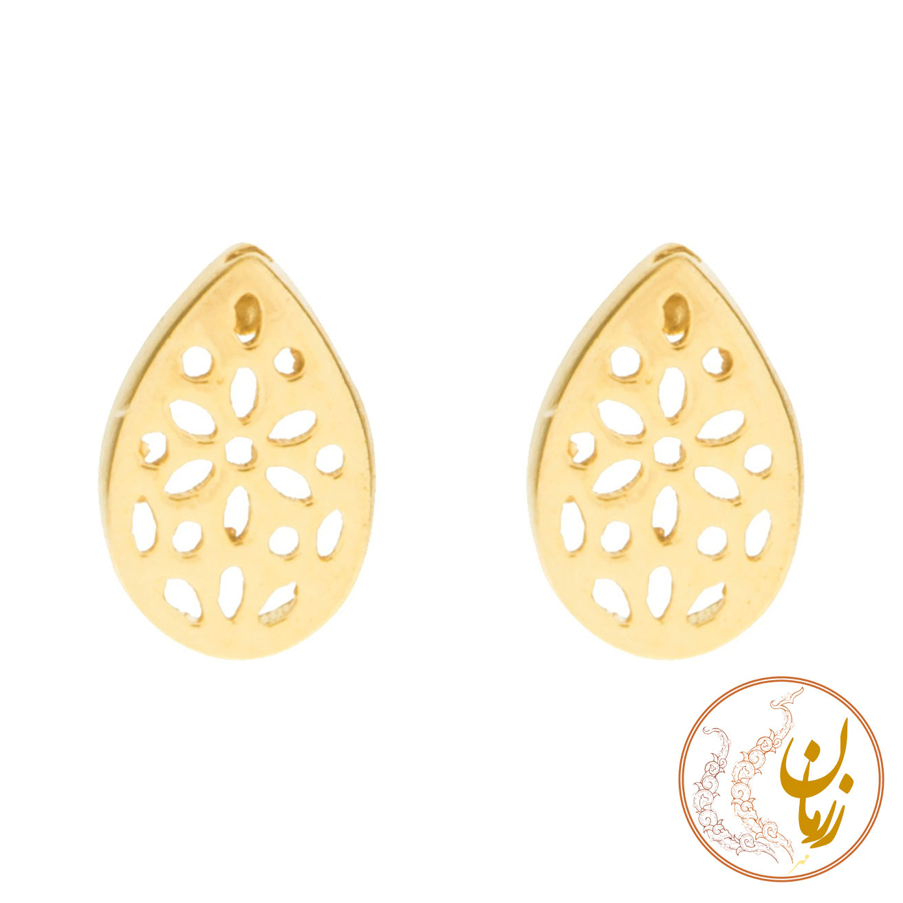 گوشواره طلا - طرح گلبرگ