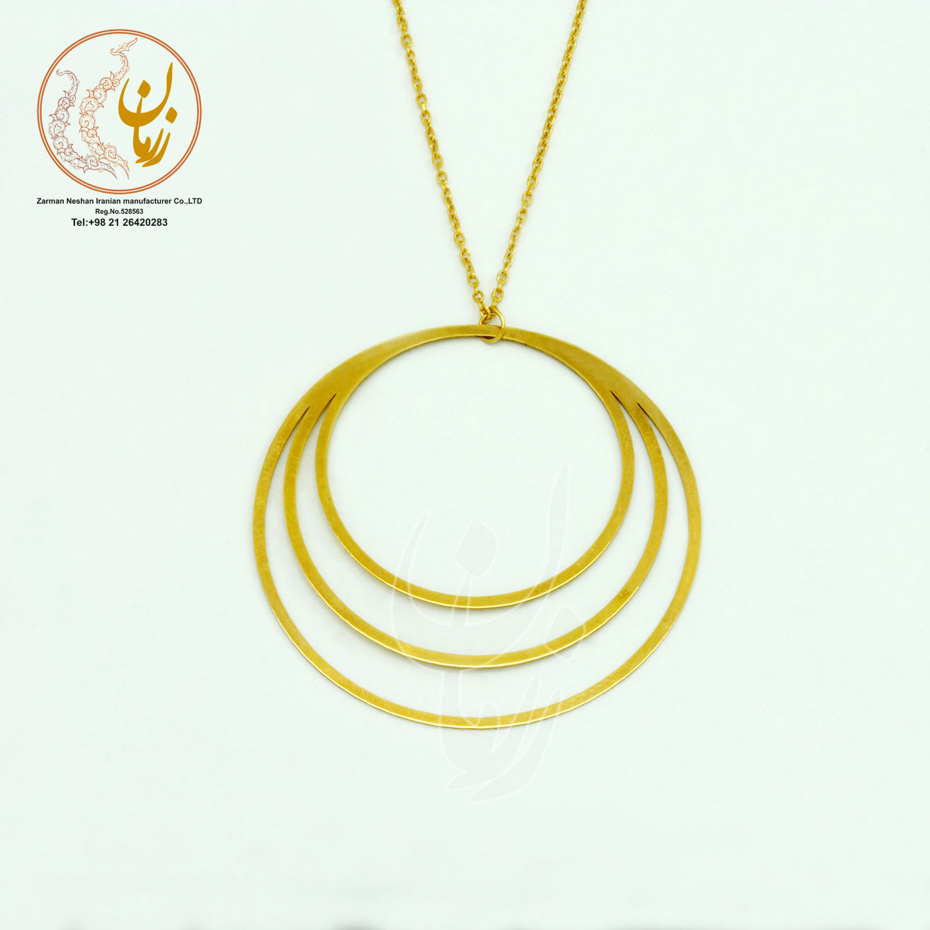 گردنبند طلا - طرح هندسی