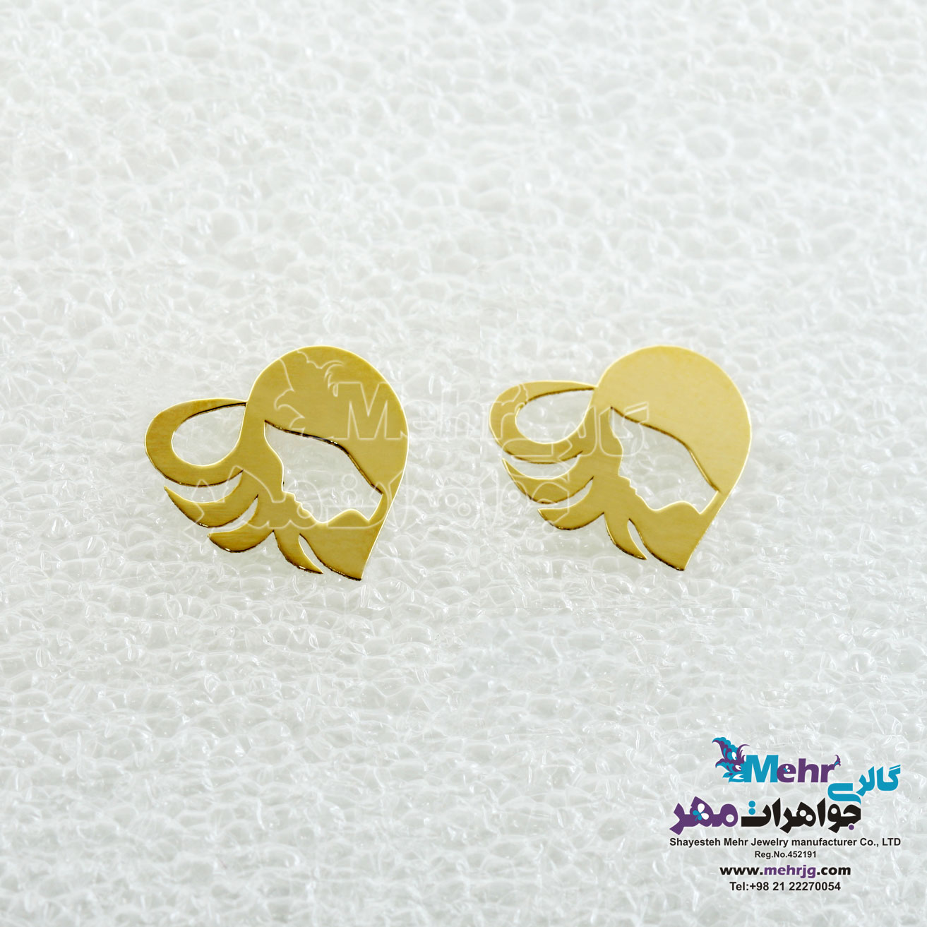 گوشواره طلا - طرح رخ
