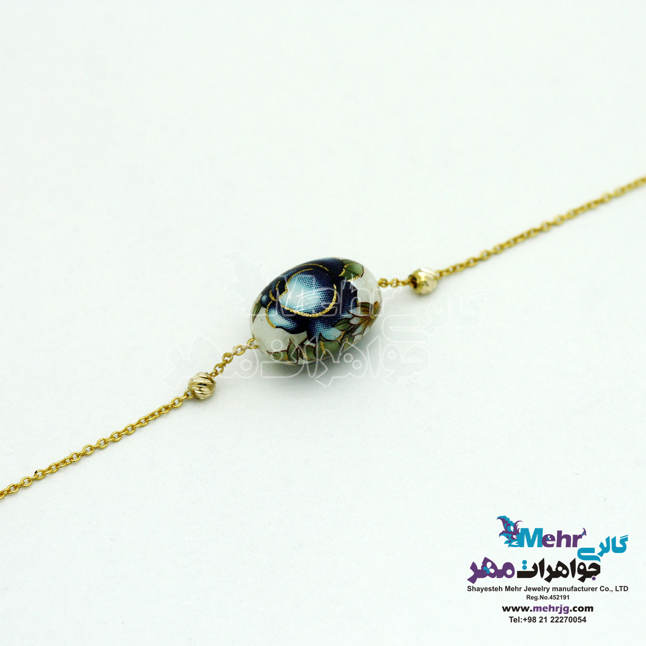 دستبند طلا - سنگ ساکورا