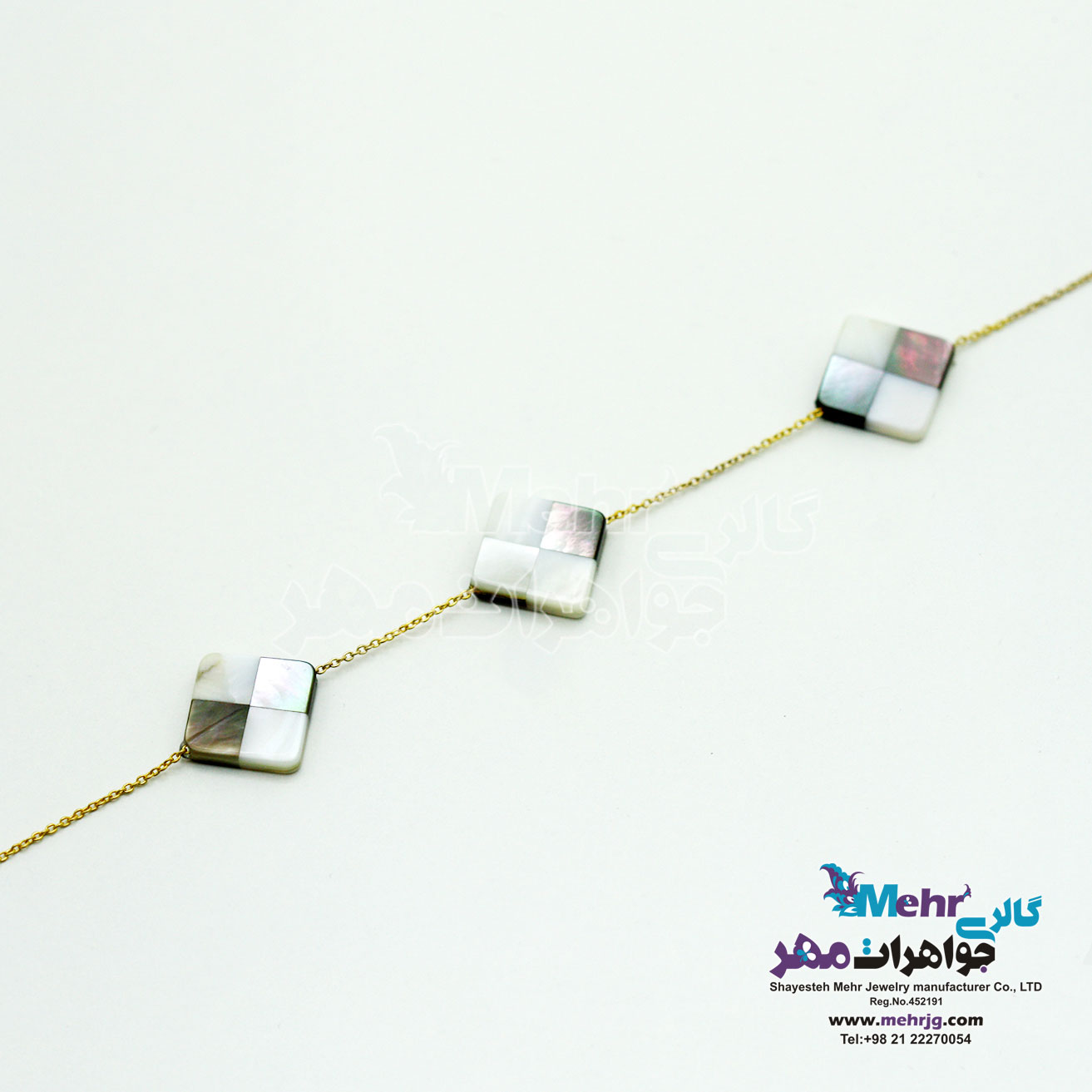 دستبند طلا - صدف شطرنجی