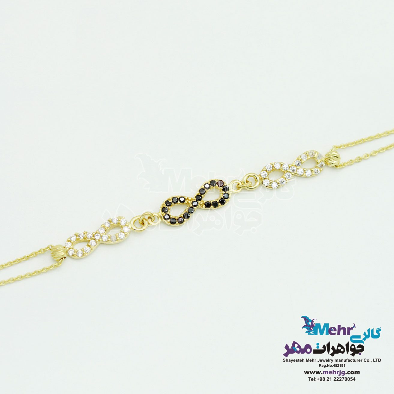 دستبند طلا - طرح بی‌نهایت