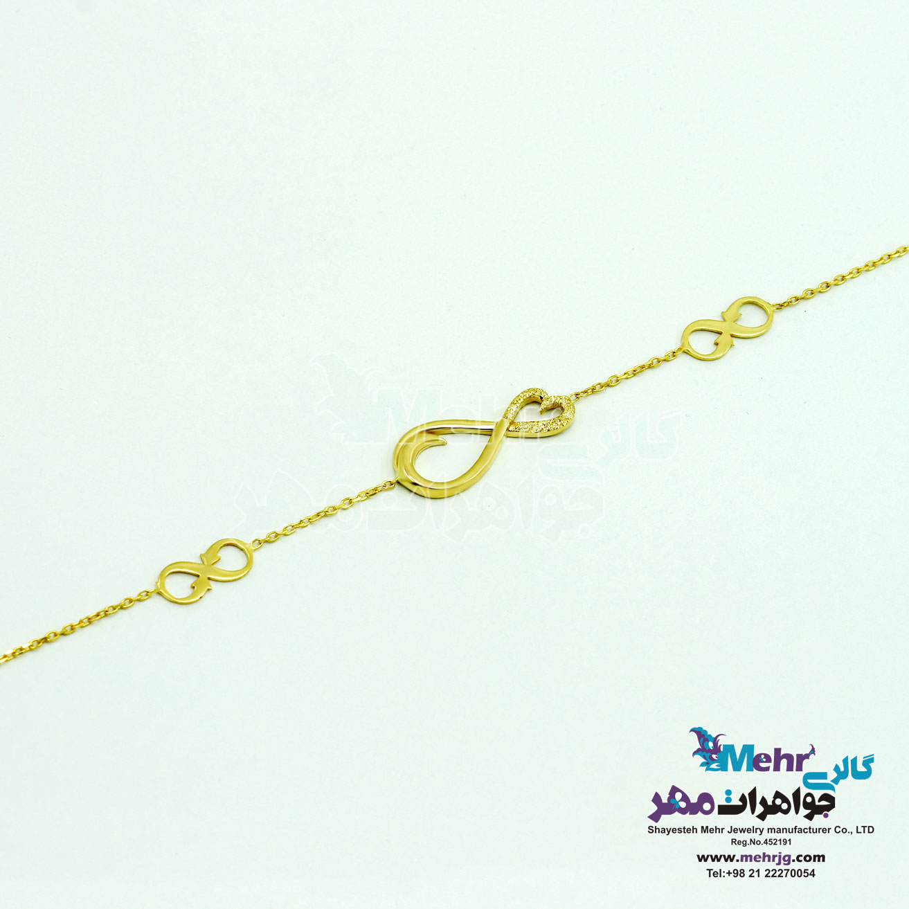 دستبند طلا - طرح بی‌نهایت