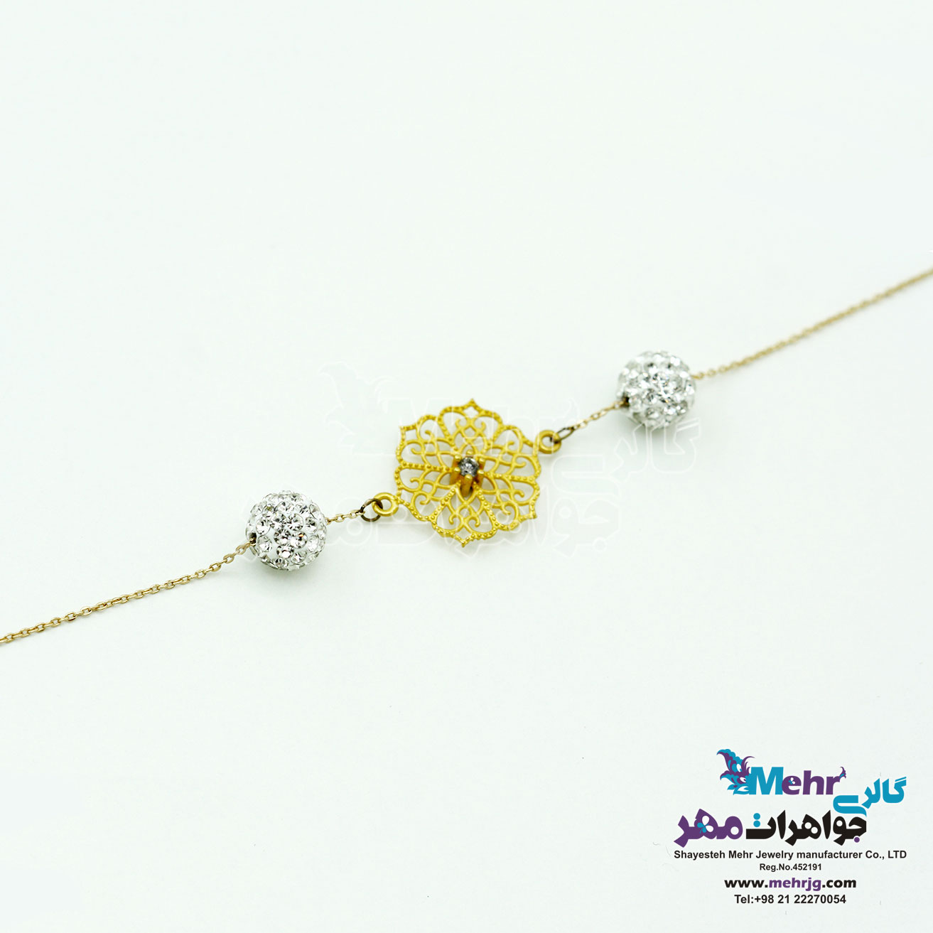 دستبند طلا - طرح اسلیمی