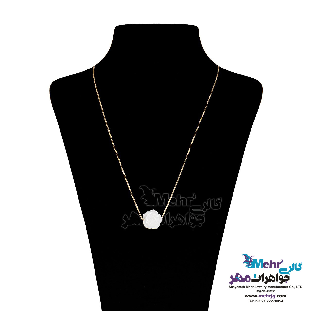 گردنبند طلا - صدف گل
