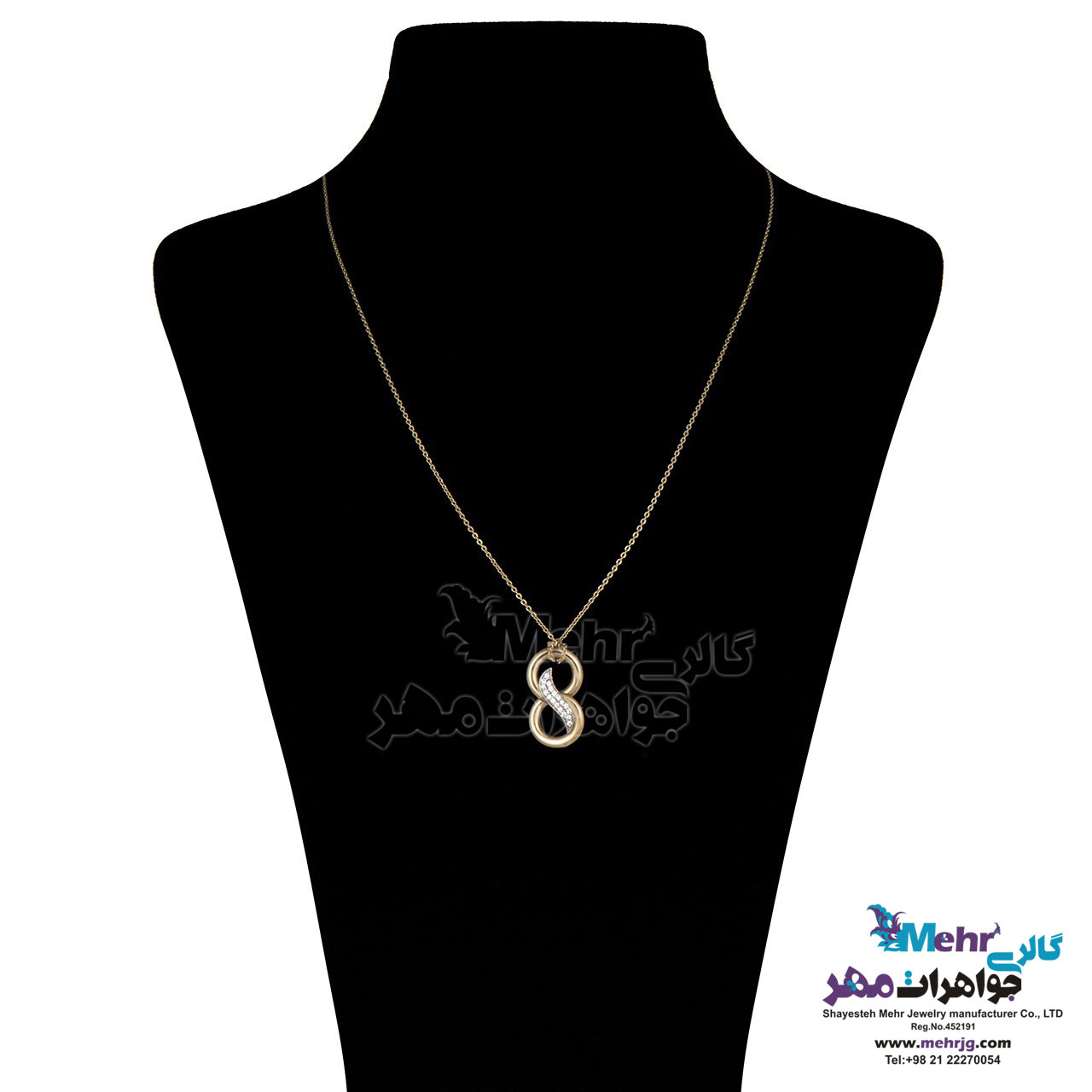 گردنبند طلا - طرح بی‌نهایت