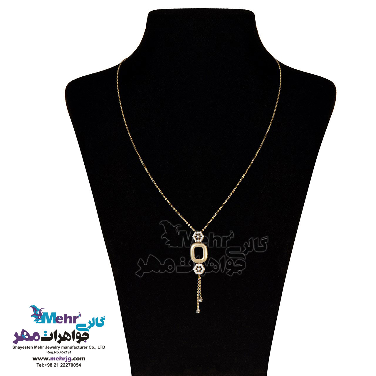 گردنبند طلا - طرح هندسی