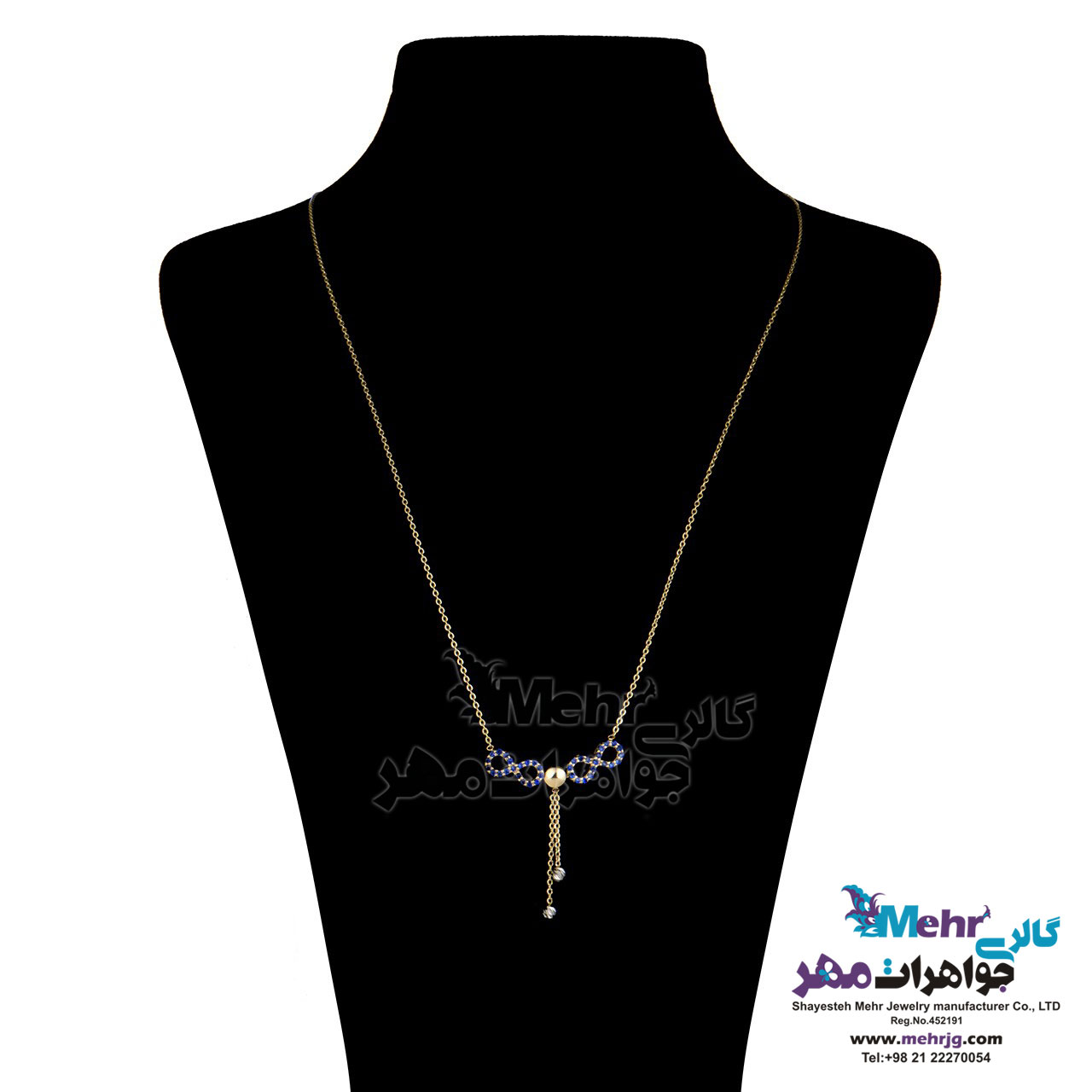 گردنبند طلا - طرح بی‌نهایت