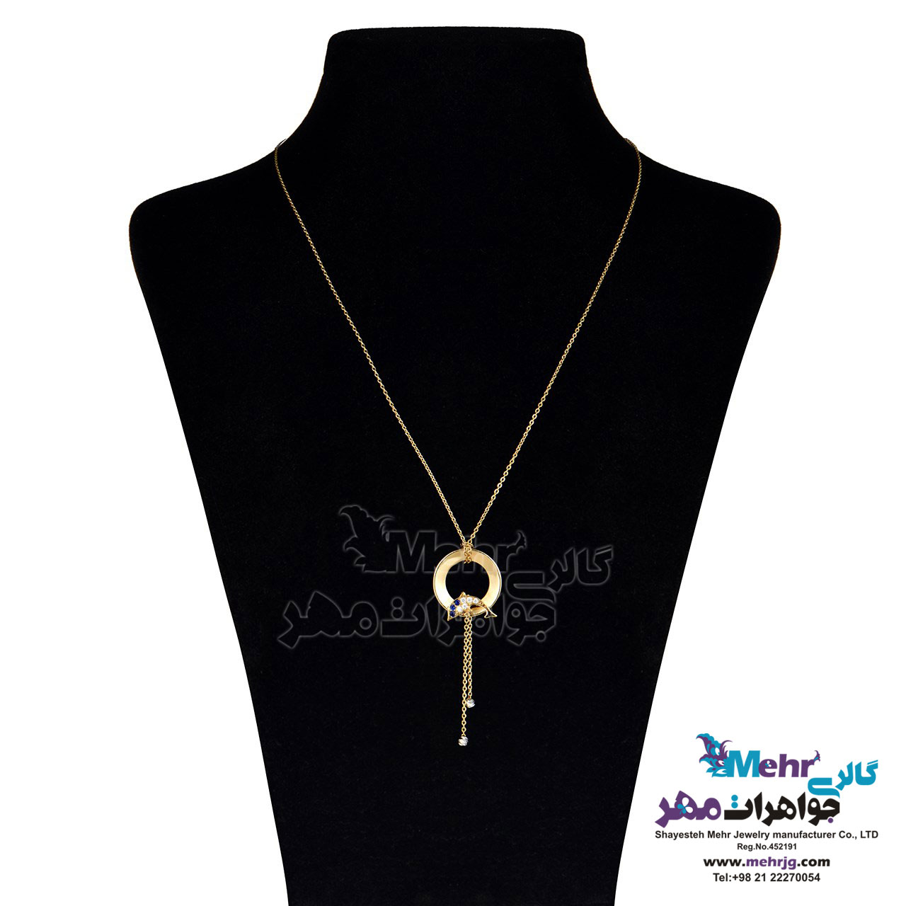 گردنبند طلا - طرح دلفین