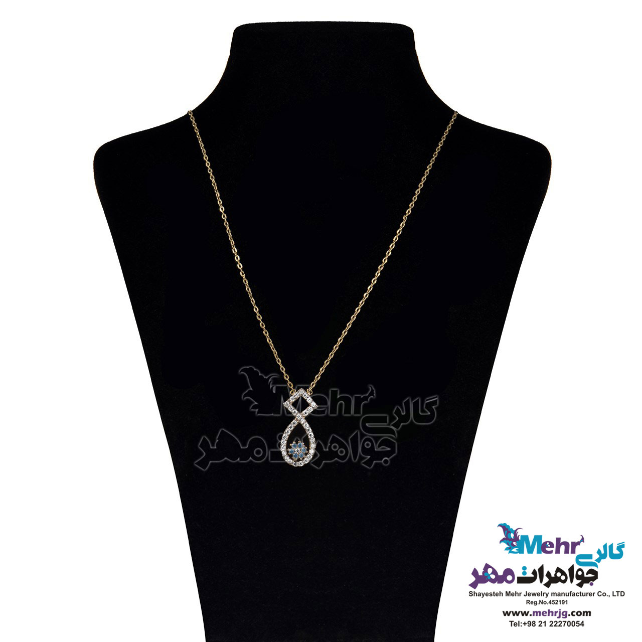 گردنبند طلا - طرح قطره