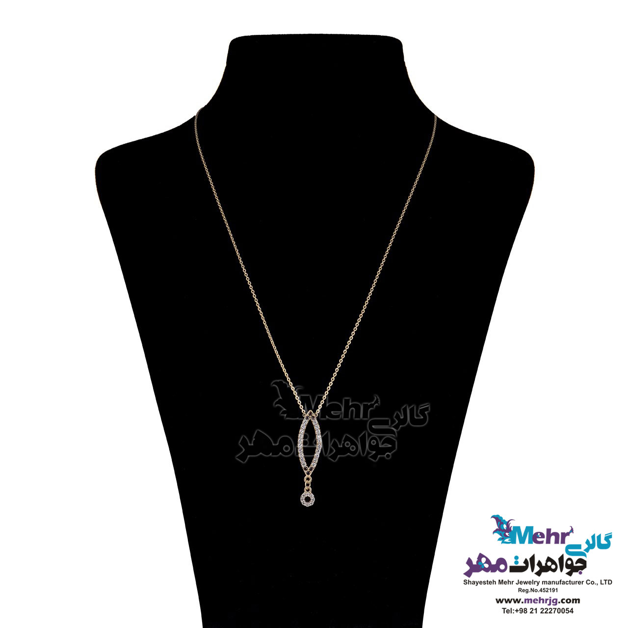 گردنبند طلا - طرح چشم