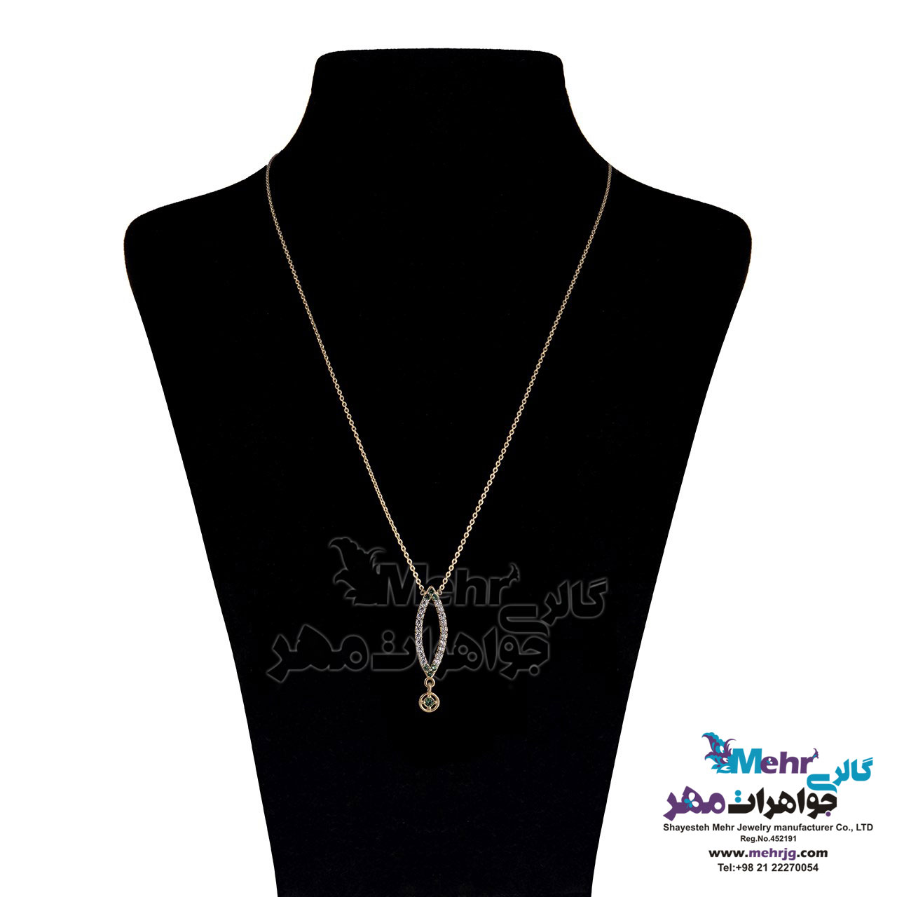 گردنبند طلا - طرح چشم