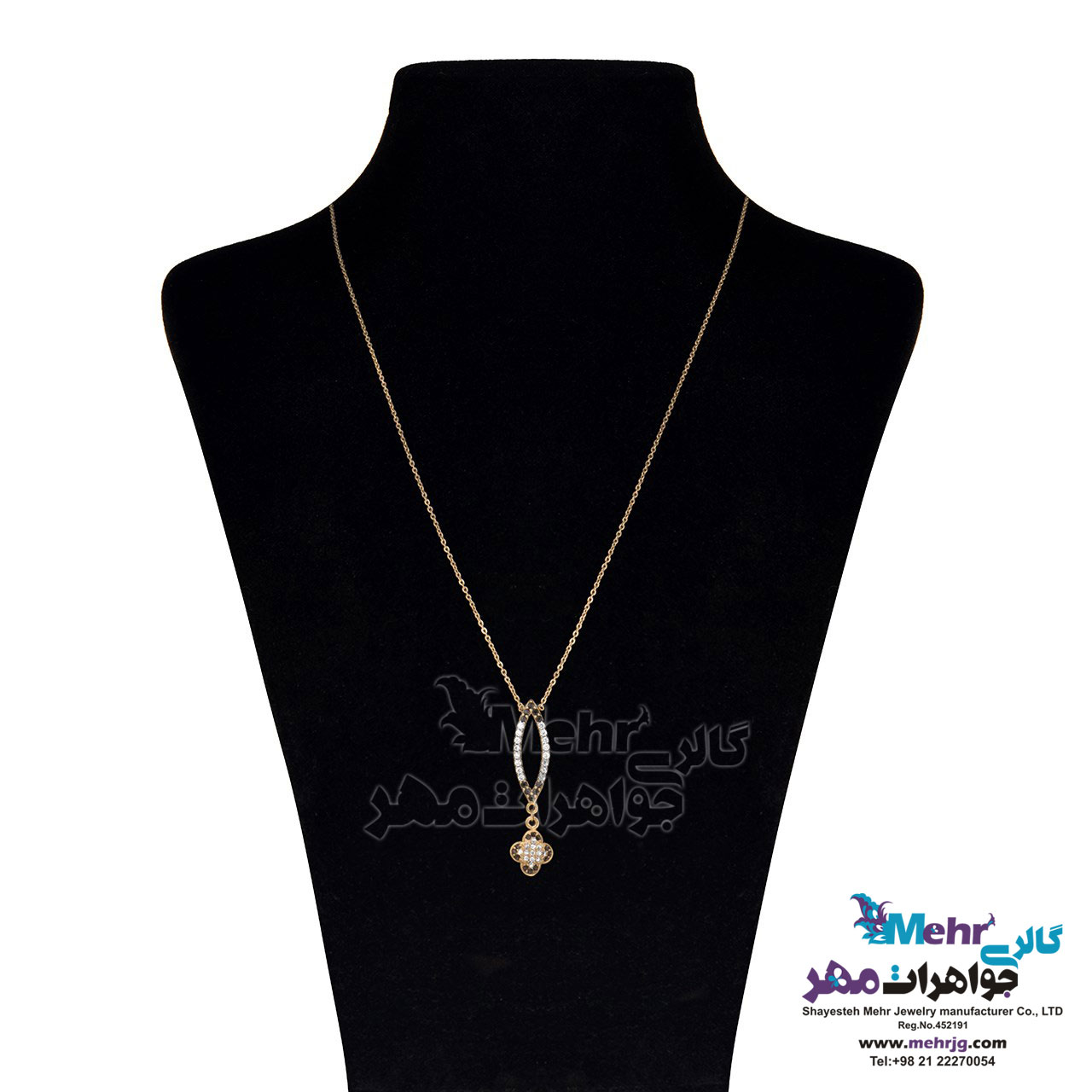 گردنبند طلا - طرح چشم