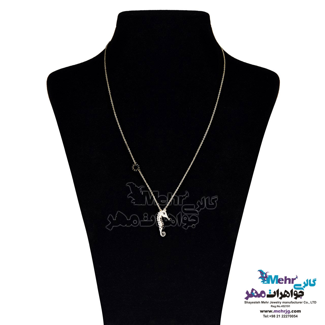 گردنبند طلا - طرح اسب دریایی