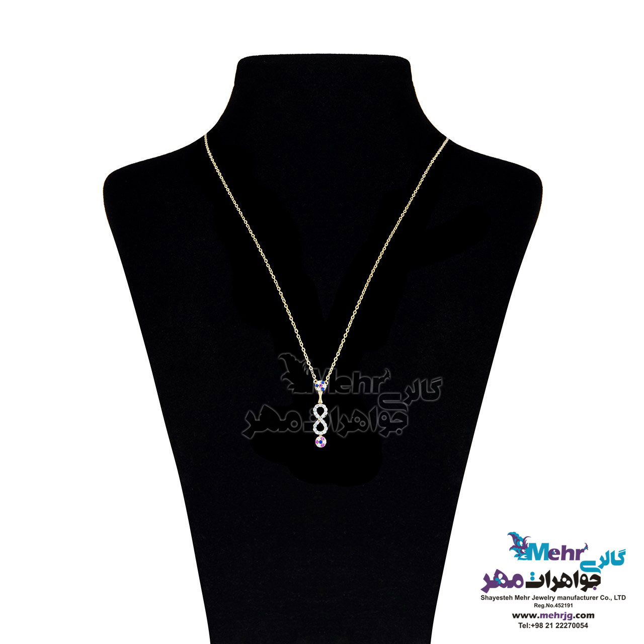 گردنبند طلا - طرح بی‌نهایت
