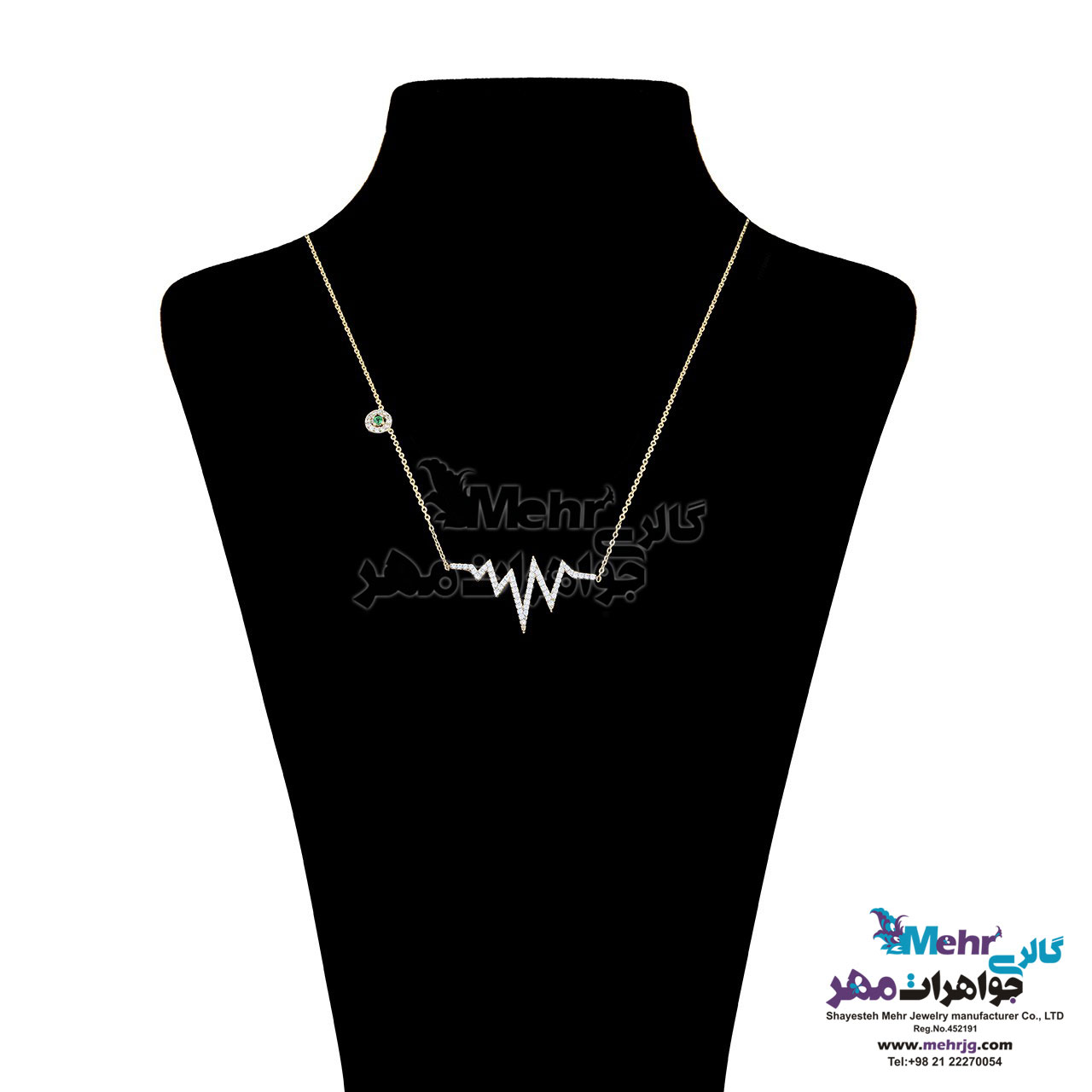 گردنبند طلا - طرح ضربان