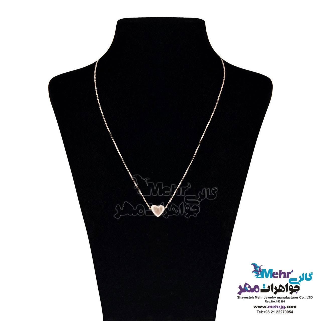 گردنبند طلا - طرح قلب