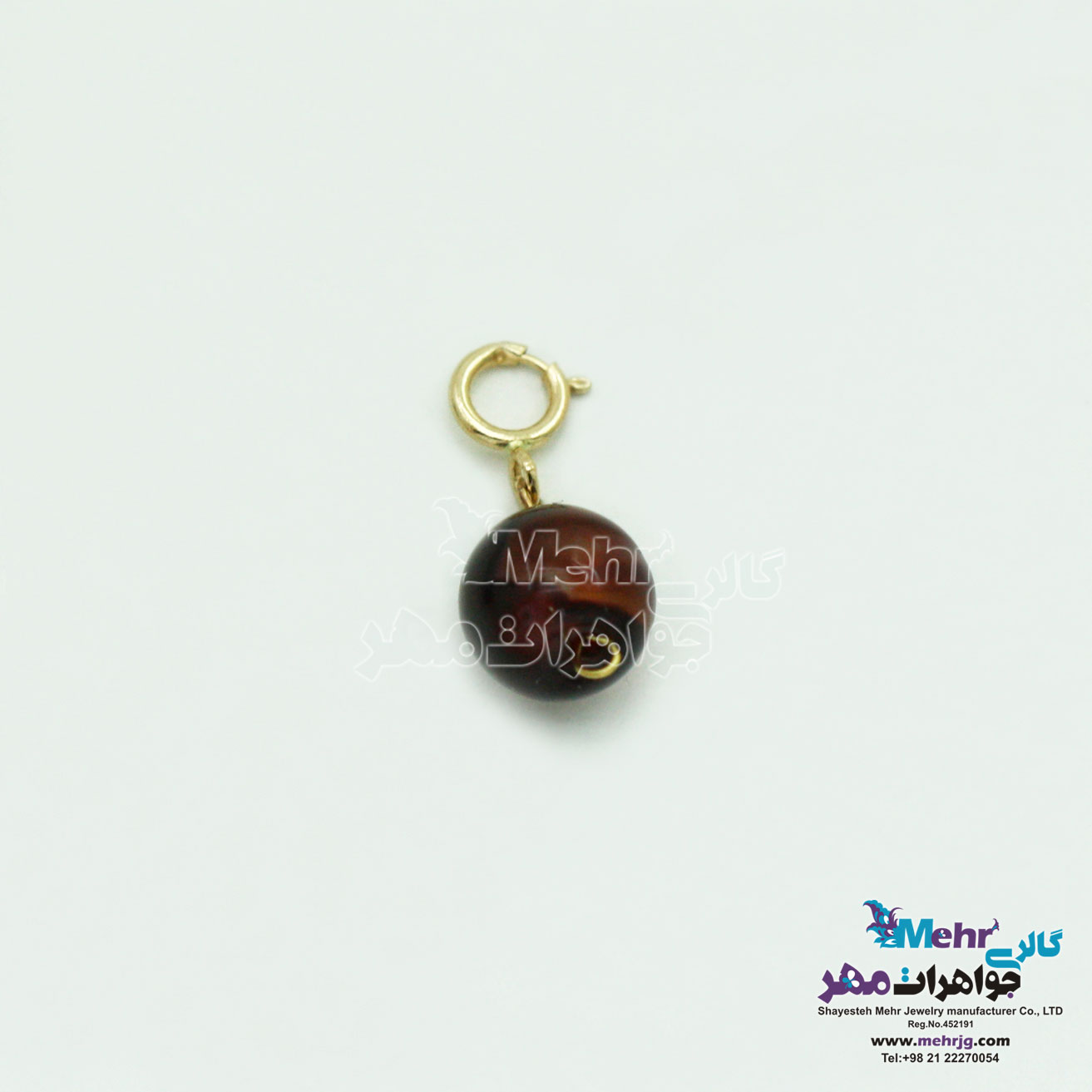 آویز طلا - چند کاربرده - سنگ چشم ببر