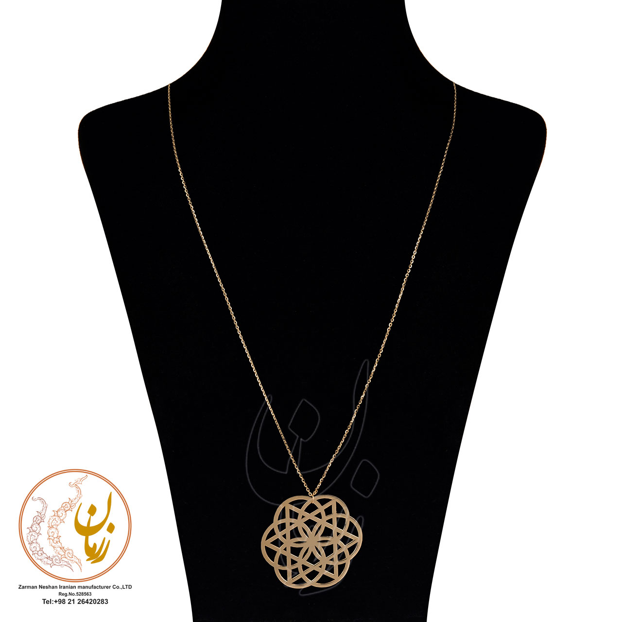 گردنبند طلا - طرح هندسی