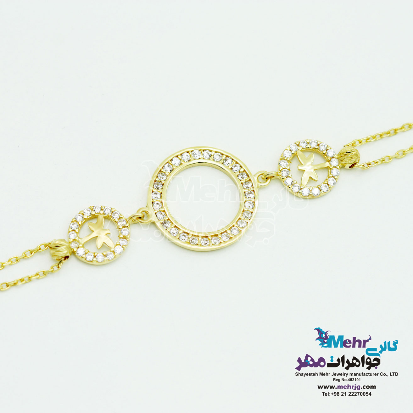 دستبند طلا - طرح هندسی