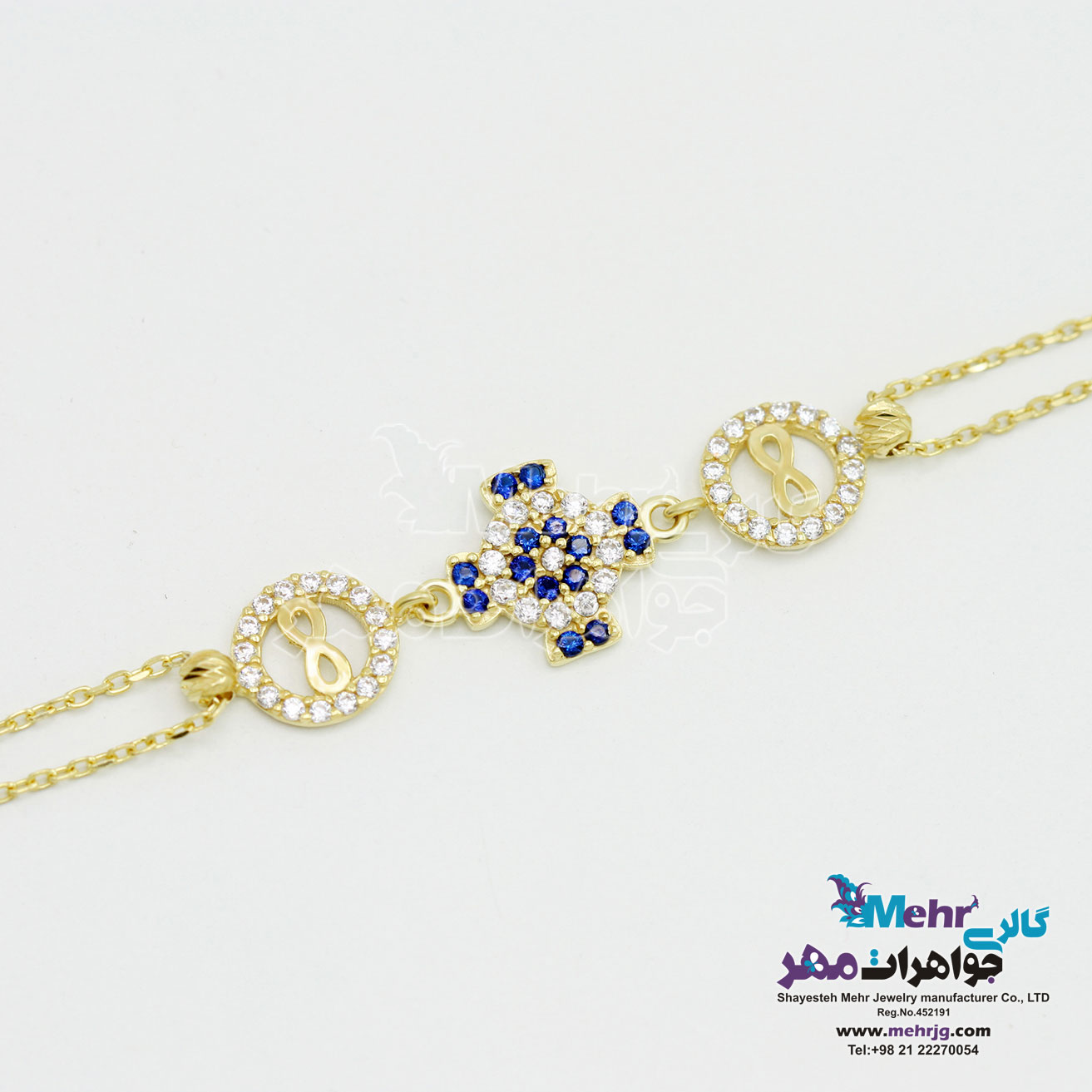 دستبند طلا - طرح بی‌نهایت