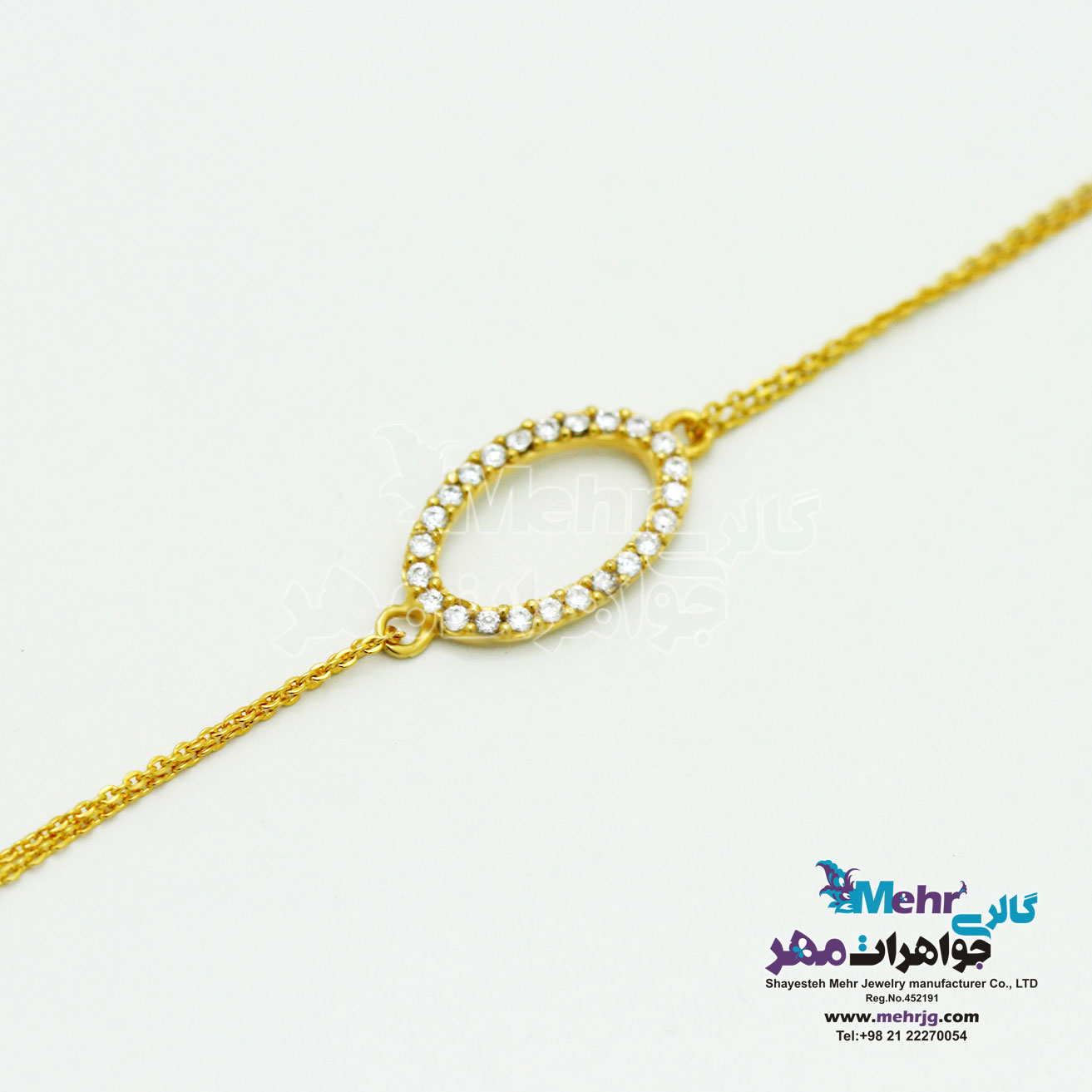 دستبند طلا - طرح هندسی