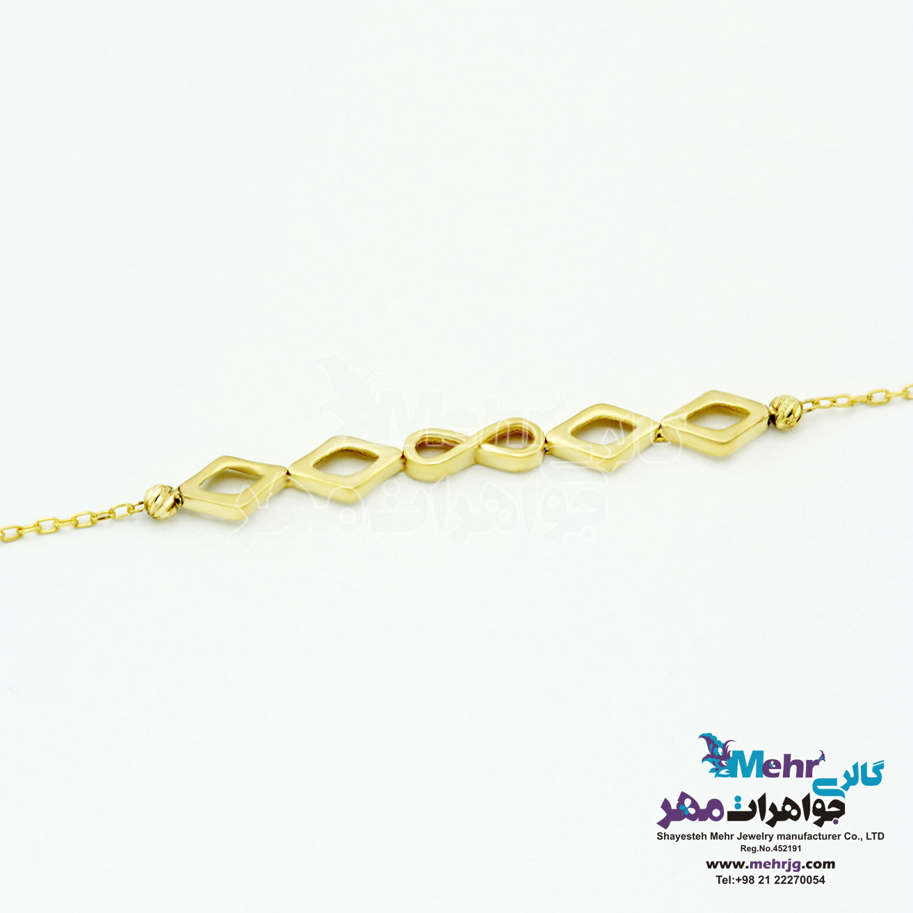 دستبند طلا - طرح بی‌نهایت