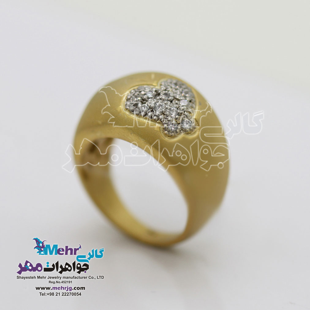 انگشتر طلا - طرح پروانه