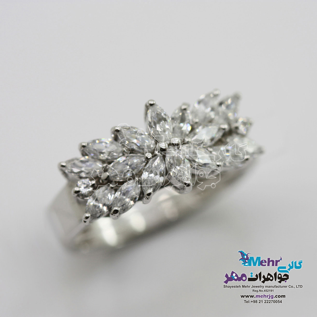 انگشتر طلا - طرح مارکیز