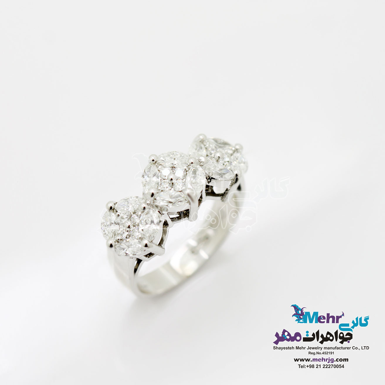 انگشتر طلا - طرح مارکیز