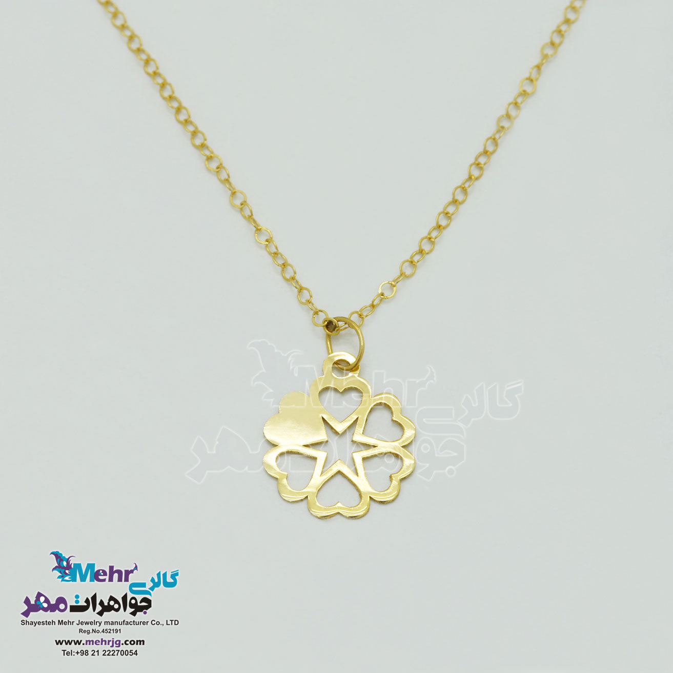 گردنبند طلا - طرح قلب