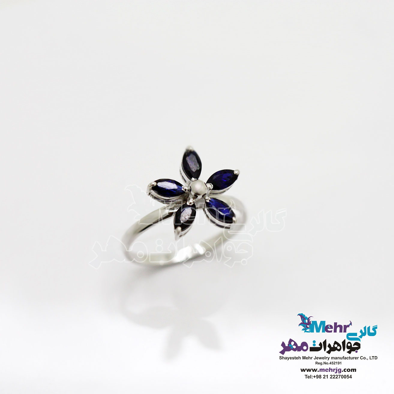 انگشتر طلا - طرح گل مارکیز