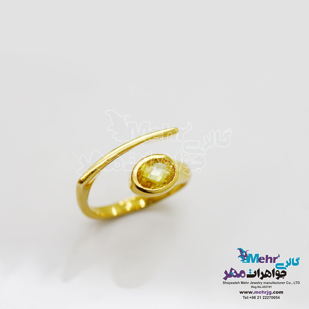 انگشتر طلا - طرح هندسی