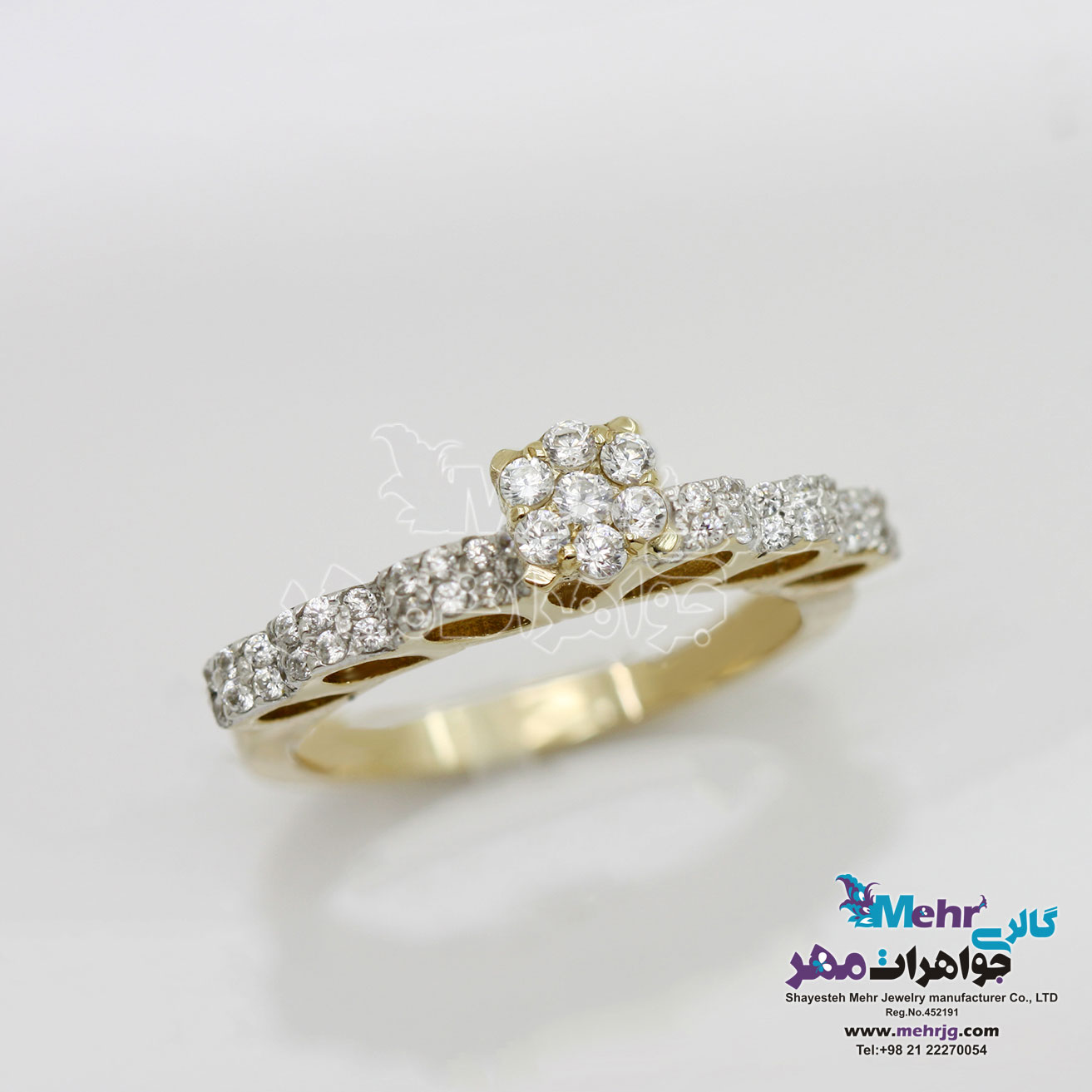انگشتر طلا - طرح تاج
