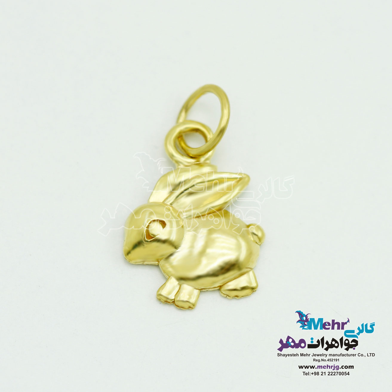 آویز طلا - طرح خرگوش