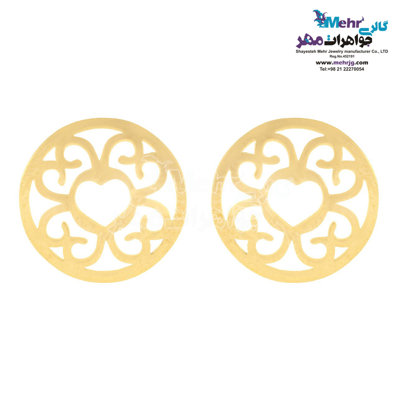 گوشواره طلا - طرح اسلیمی