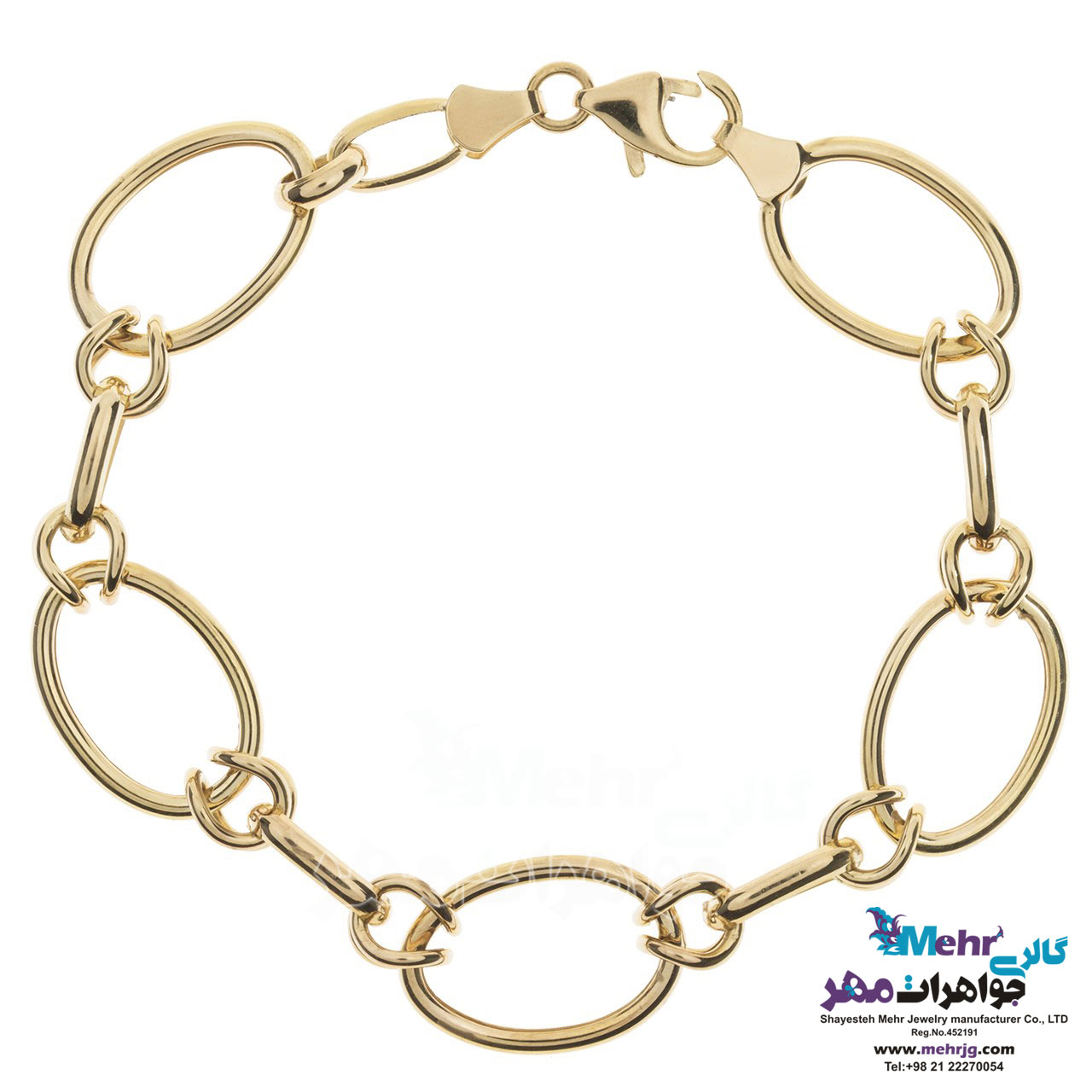 دستبند طلا - طرح هندسی