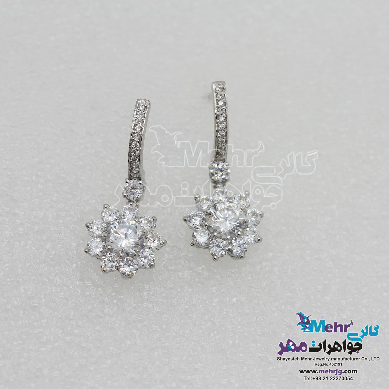 گوشواره طلا - طرح گل
