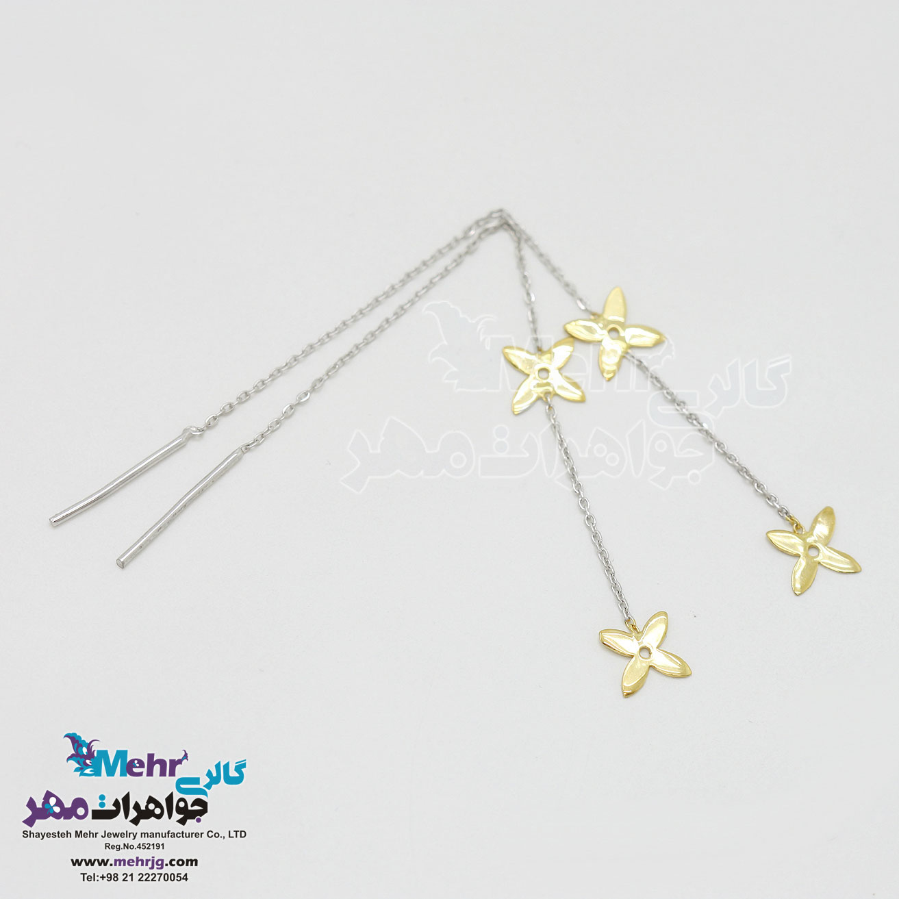 گوشواره طلا - طرح لویی‌ویتون