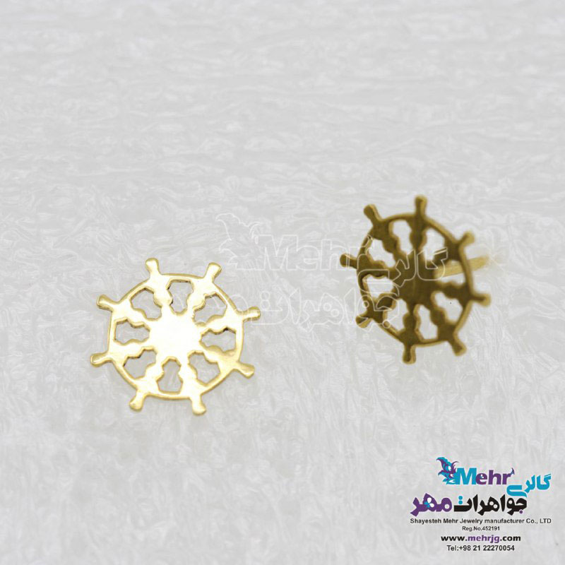 گوشواره طلا - طرح سکان کشتی