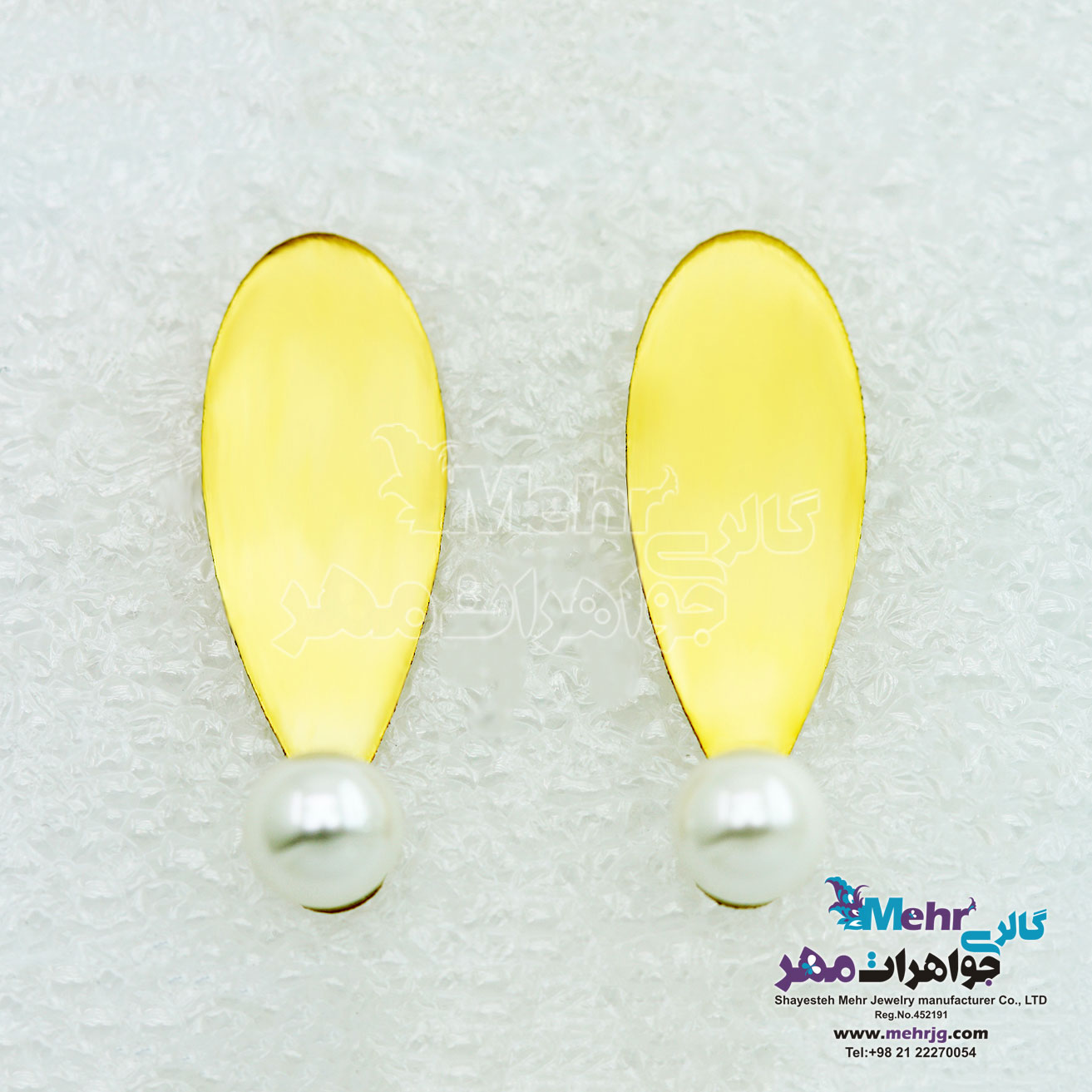 گوشواره طلا - طرح اشک