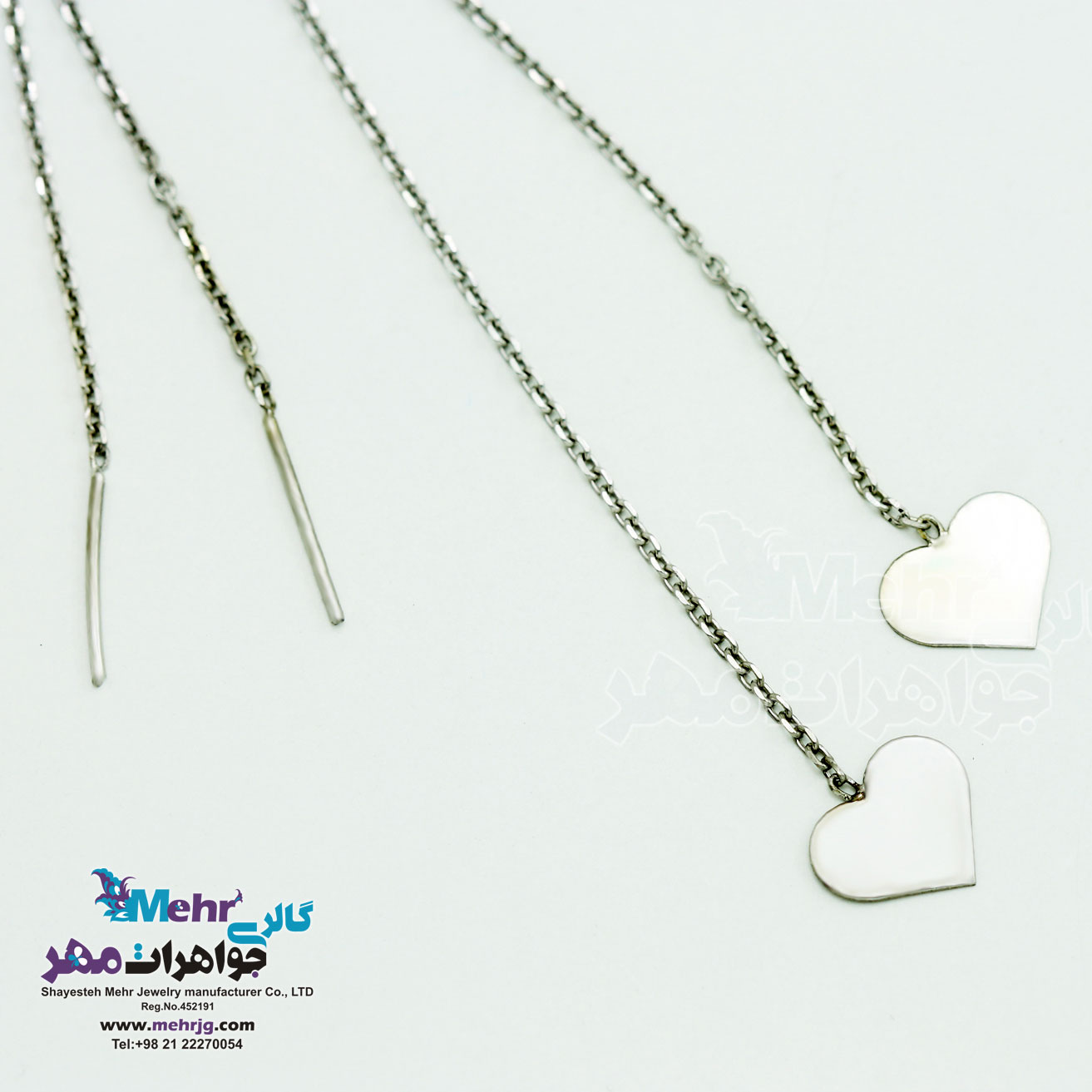 گوشواره طلا - طرح قلب