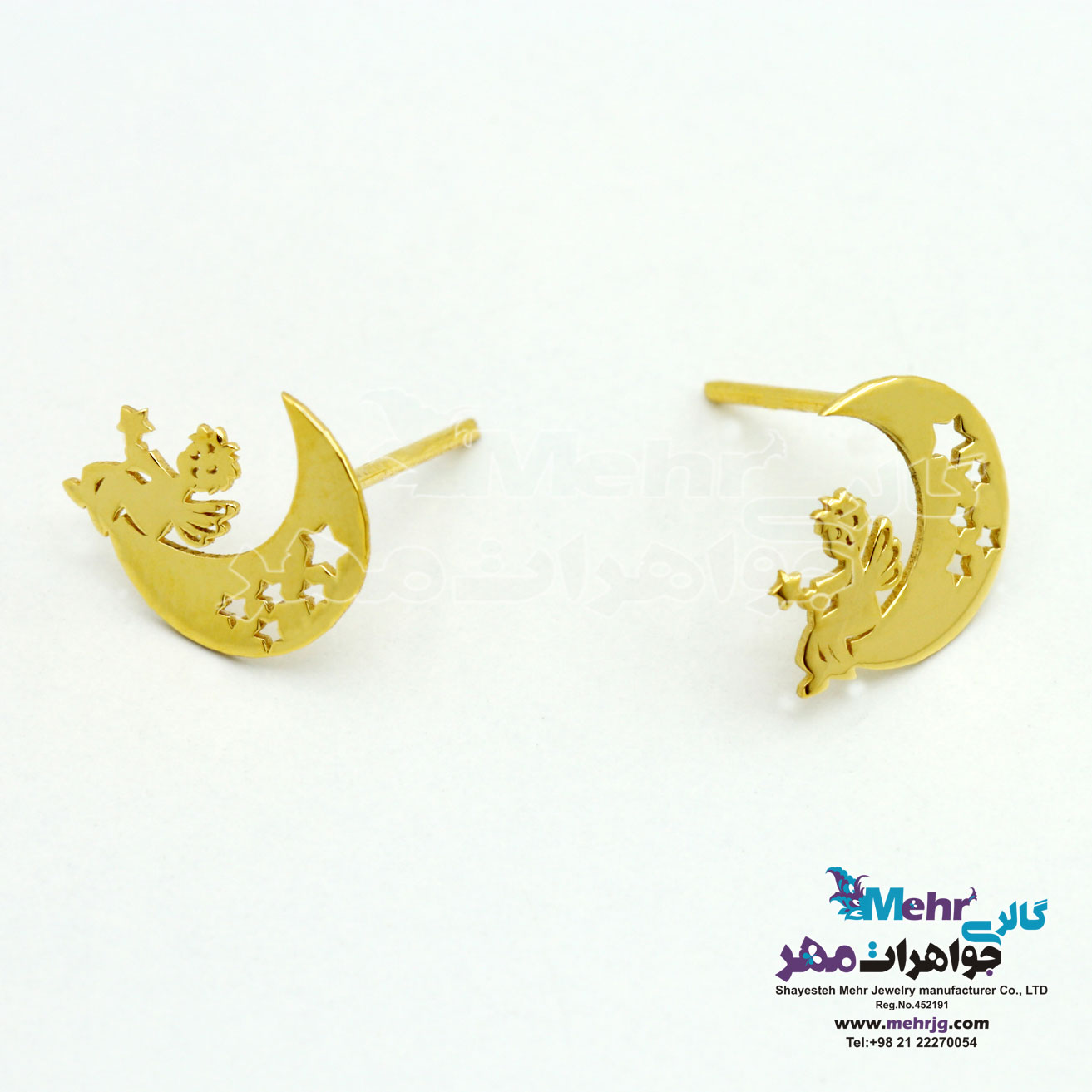 گوشواره طلا - طرح شازده کوچولو