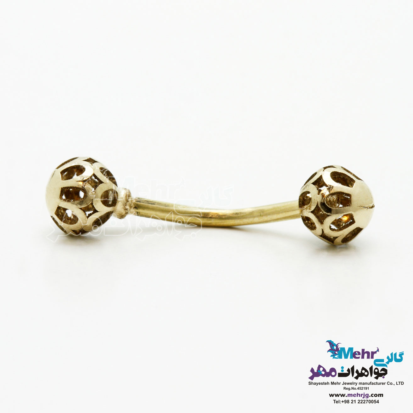 پیرسینگ طلا - طرح توری