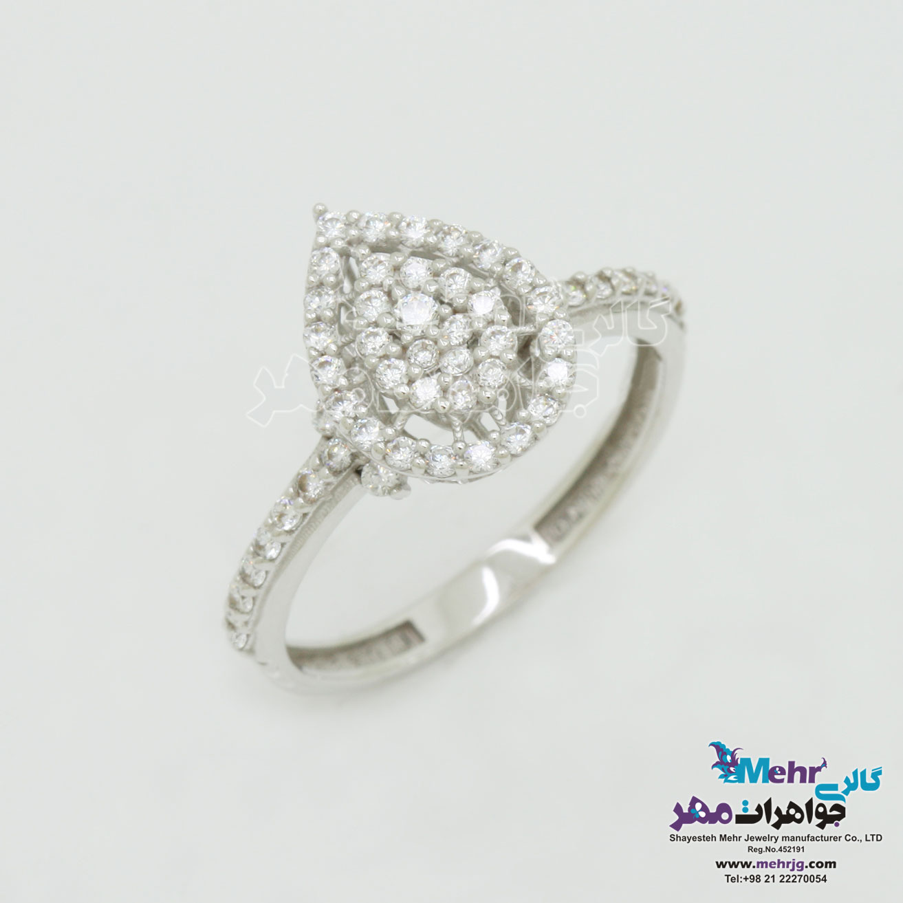 انگشتر طلا - طرح اشک
